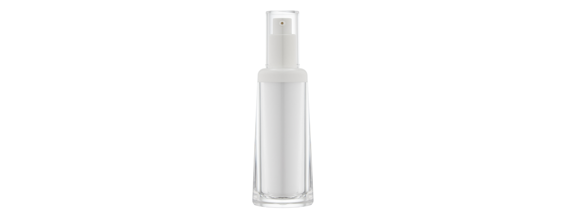 Refillable Oval Lotion/Spray Bottle 50ml with round shoulder part - VRB-50 Refillable Packaging