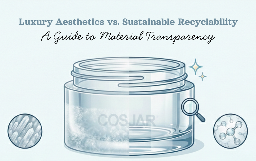 COSJAR high-quality thick-walled PET bottles (KLA-50, RRG-50, KOB-50-JF) comparing Pure PET vs Modified PET for luxury and sustainable packaging