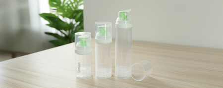 Bottiglie Airless Rotonde in PP Tutto Plastica - Bottiglie Airless Rotonde in PP Tutto Plastica di COSJAR