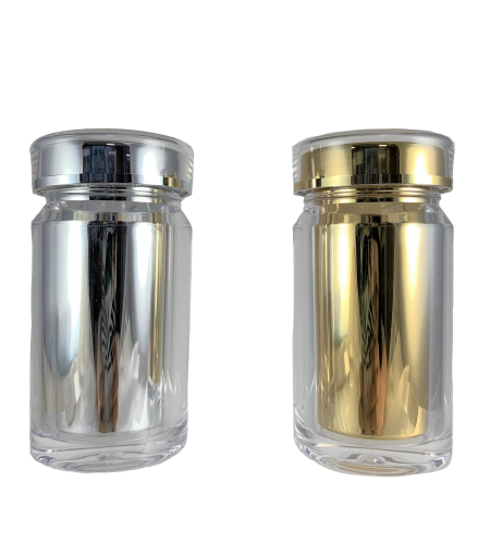 Acrylic Round Capsule Jar 100ml - Acrylic Round Capsule Jar 100ml