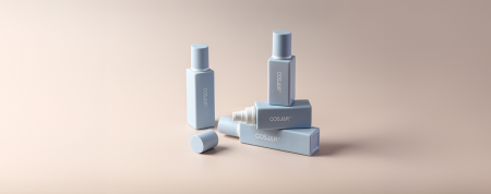 Imballaggi cosmetici e per la cura della pelle ECO HDPE quadrati - serie Cielo Fiorente