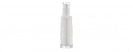 Botol Losion/Spray Bulat 50ml yang dapat diisi ulang dengan bagian bahu bulat - Kemasan Isi Ulang CRB-50