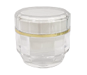 Acrylic round cream crystal shape jar 30ml - DC-30-C