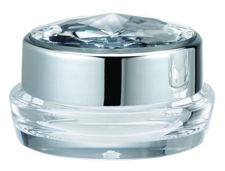 Acrylic Round Cream Jar 5ml - ED-5-DD Diamond Forever