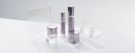 Packaging Cosmetico e per la Cura della Pelle in Acrilico a Forma Rotonda - serie Ionic