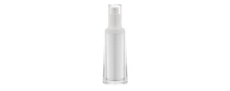 Refillable Oval Lotion/Spray Bottle 50ml with round shoulder part - VRB-50 Refillable Packaging