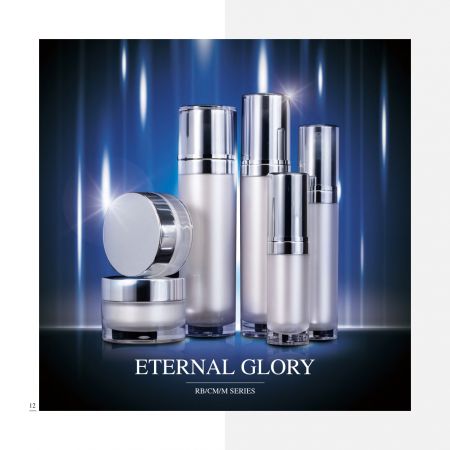 Runde Form Acryl Luxus Kosmetik- und Hautpflegeverpackung - Ewige Herrlichkeit Serie