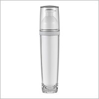 Acrylic Round Lotion Bottle 100ml - HB-100 Metal Planet (Metallized Round Acrylic Cosmetic Packaging)