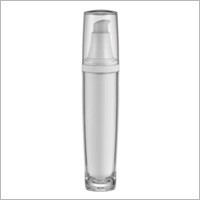 Bottiglia rotonda in acrilico per lozione da 100 ml - HB-100 Un Pianeta Metallico (Imballaggio Cosmetico in Acrilico Rotondo Metallizzato)