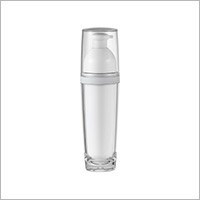 Bottiglia rotonda in acrilico per lozione da 50 ml - HB-50 Pianeta metallico (imballaggio cosmetico acrilico rotondo metallizzato)