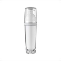 Botol Lotion Bulat Akrilik 80ml - HB-80 Planet Logam (Kemasan Kosmetik Akrilik Bundar Termetal)