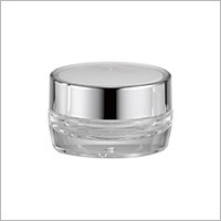 Acrylic Round Cream Jar 10ml - HD-10 Metal Planet (Metallized Round Acrylic Cosmetic Packaging)