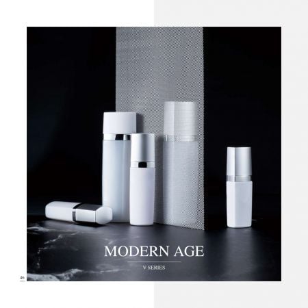 Packaging cosmetico e skincare ECO PET quadrato - Serie Età moderna - Collezione di packaging cosmetico - Età moderna