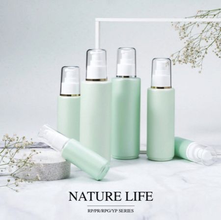 Runde PET & PETG ECO-Kosmetik- und Hautpflegeverpackung - Nature Life-Serie - Umweltfreundliche PET-Verpackungskollektion für Kosmetik - Nature Life