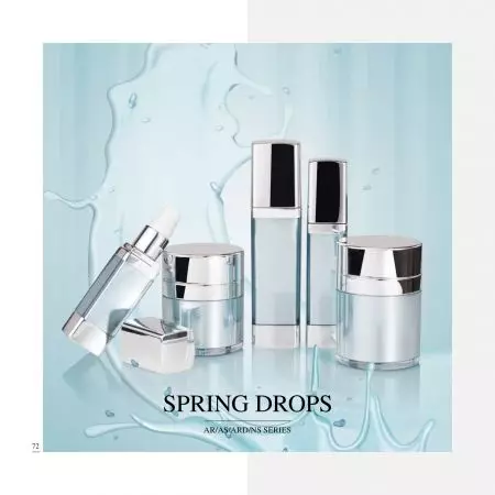 Airless Luxury Acrylic Cosmetic & Skincare Packaging - Spring Drops serie - Cosmetic Packaging Collection - Spring drops