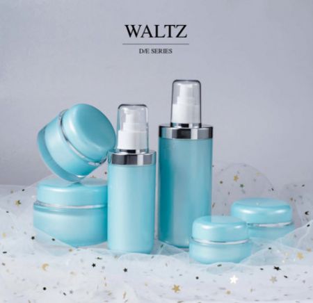 Runde Form Acryl-Luxus-Kosmetik- und Hautpflegeverpackung - Waltz Serie - Luxuriöse Acryl-Kosmetikverpackungskollektion - Waltz