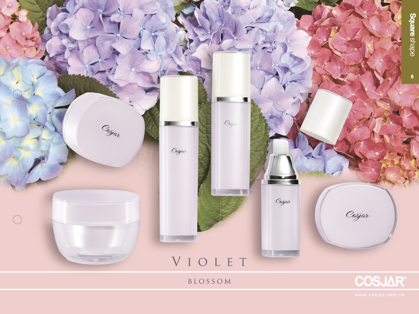 紫羅蘭系列 - Cosmetic Packaging Collection - violet blossom 紫羅蘭系列 - Cosmetic Packaging Collection - violet blossom