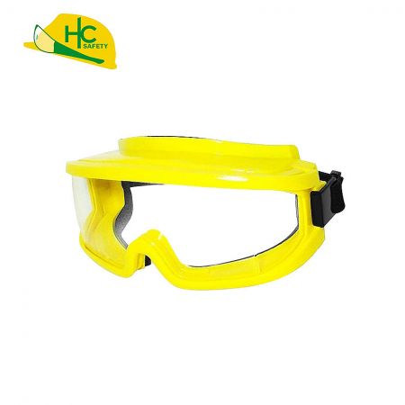 Enhanced Browguard Safety Goggles - Safety goggles with adjustable elastic strap