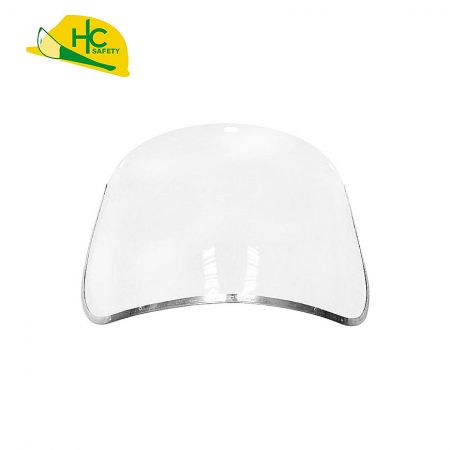 PC Clear Visor with Aluminium Rim - Wide field of vision, perfect impact resistance, and liquid splash protection