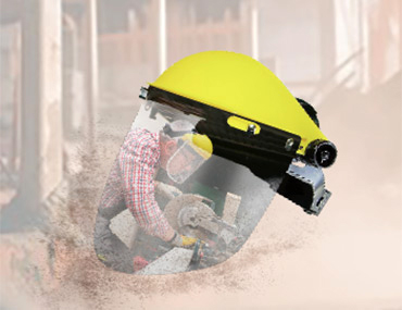 Face Protection - Face shields protect against chemical splashes, debris, and more
