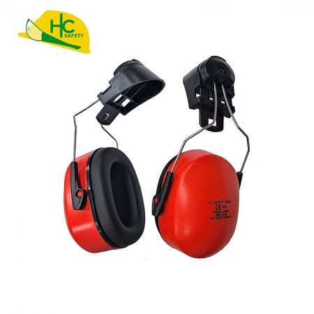 Large foam-filled earcups provide effective noise attenuation.