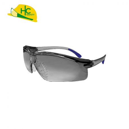 CE EN166 certified grey lens safety glasses.