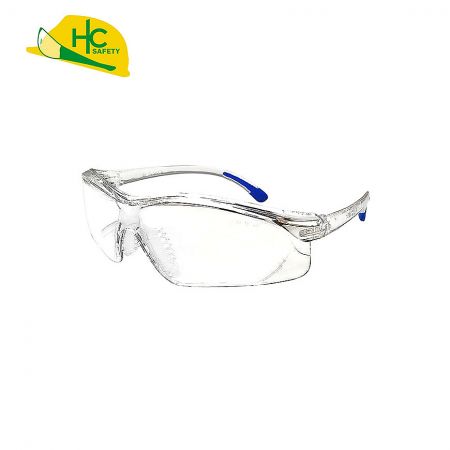 Fully clear safety glasses certified by UKCA EN166, 170, 172.