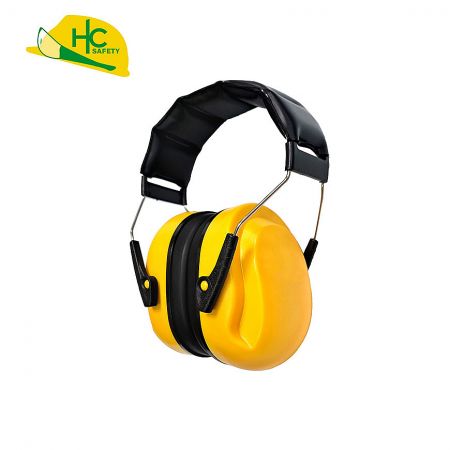 Padded Headband Foldable Earmuffs - Comfortable fit with soft ear cushions and a padded PVC leather headband.