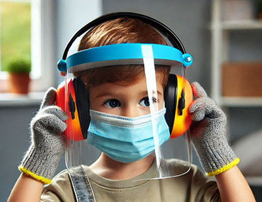 Kids Safety PPE - Childproofing equipment provides protection in a variety of environments
