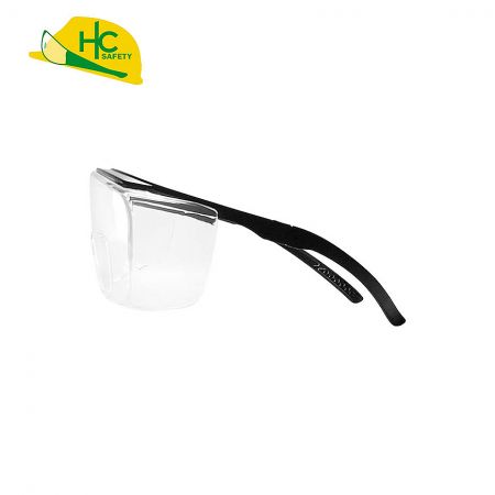 The temples are three-stage adjustable safety glasses.