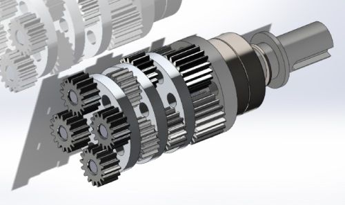 Planetaire tandwielmotor DC 12 V 24 V met hoog koppel 36 Planetaire tandwielmotor DC 12 V 24 V met hoog koppel 36