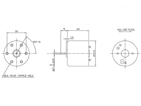 DC Fırça Motoru M3529