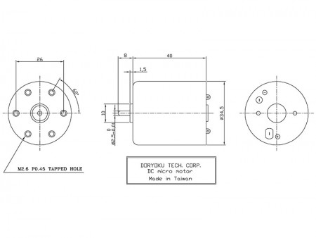 Robot M35 için DC Fırça Stabil Motor