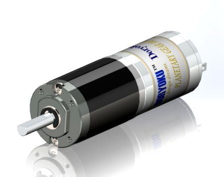 DIA22 Mini buismotor - DC Geborstelde motor met planetaire reducties, Stabiel continu koppel.