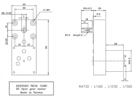 DC-Planetengetriebemotor G90 3529