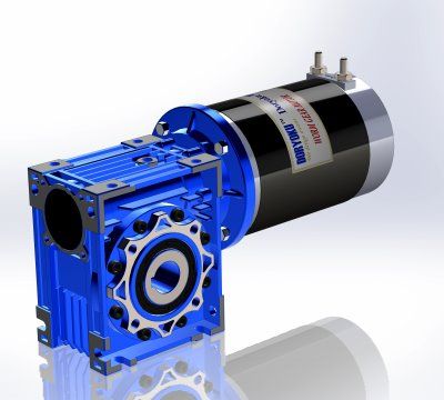 450W DIA110 Short Vr. - DC Worm Gear Motor WG110S.NMRV 050 80B14. 4 pole design, High power and long life.