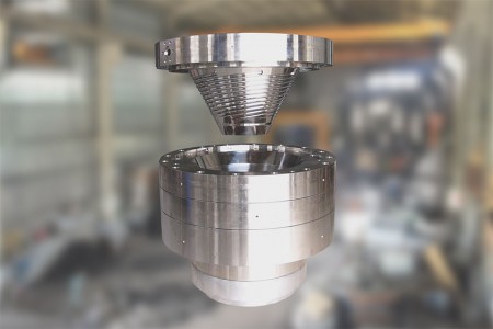 5-lagiger Düsenkopf separate Teile.