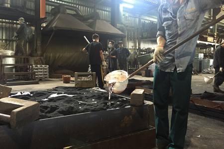 Odlévání hliníkových slitin s furanovou pryskyřicí