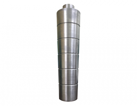 Taper design of Aluminum alloy central column main body effectively conducts the blown up bubble with smooth and stabilization result.  The unstable blown film is therefore to be settled down.