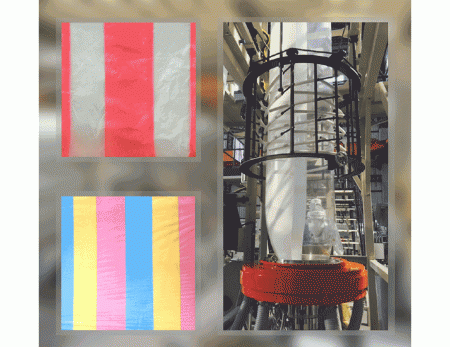 Testa di stampo multicolore - Set di teste di stampo a strisce multicolore