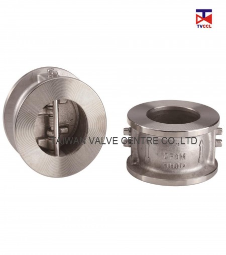 Stainless dual plate check valve