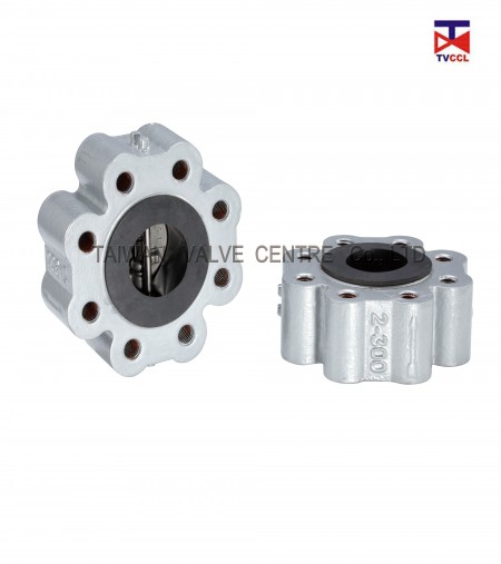Válvula de verificação tipo Full Lug de placa dupla com borracha completa - Válvula de retenção tipo flange sólido com design de revestimento total de borracha.