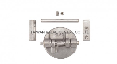 Lug type dual check valve with retainerless
