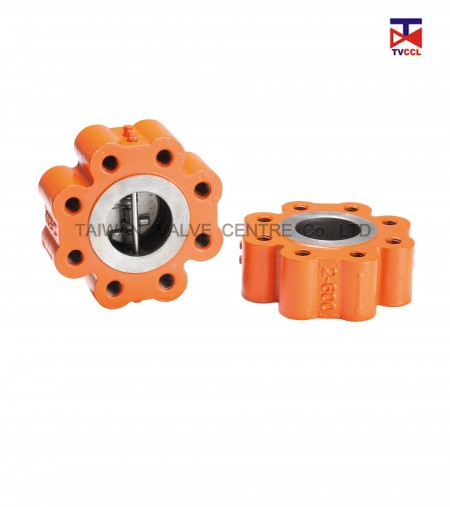 Двухпластинчатый полный клапан-проверка типа лапки - Двухпластинчатый клапан обратного клапана с полным LUG-дизайном с резьбой и позволяет одностороннее присоединение труб.