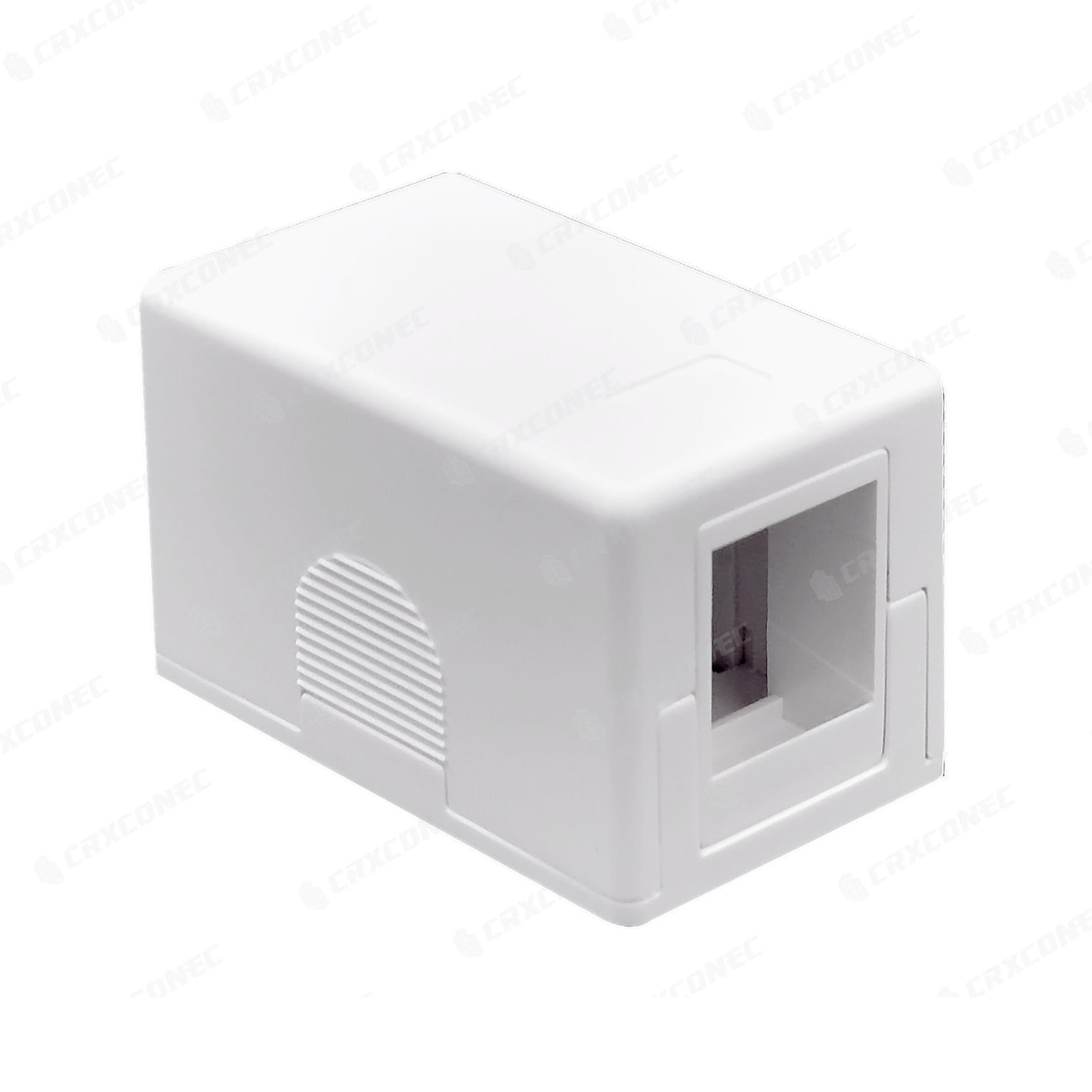 1 port keystone jack box white color | Advanced Fiber Cabling & Data ...