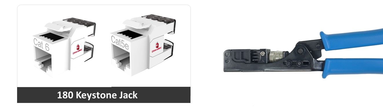 Easy Keystone Punch Down Tool for 180 Degree Keystone Jack | Advanced ...