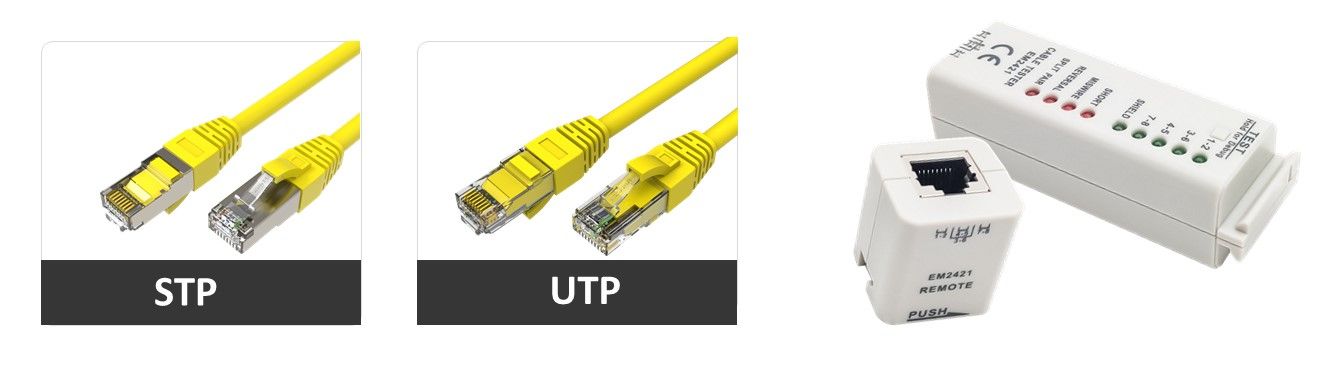HB-DIGITAL Testeur de câble réseau RJ45 / RJ11 LAN Network Cable Testeur de  câble réseau pour Ethernet & Téléphone, testeur de câble testeur de câble  de court-circuit, crossover : : Bricolage