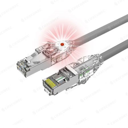 Kabel patch Cat6 STP LED yang diverifikasi Delta dengan RJ45 yang dapat dilacak 8p8c - Kabel Patch Cord LED Cat.6 STP yang dapat dilacak