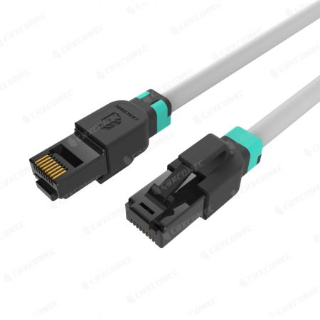 Cable de parche Cat6 UTP con anillo codificado por colores y certificado UL - Cable de parche Cat.6 con clip de color