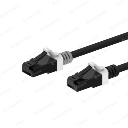 Cable de parche delgado de categoría 6 UTP de 28AWG de doble color